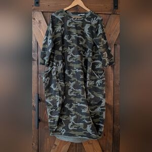 Camouflage Short Sleeve Dress